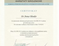 warszaty szkoleniowe chirurgia piersi zaświadczenie dla d Olender
